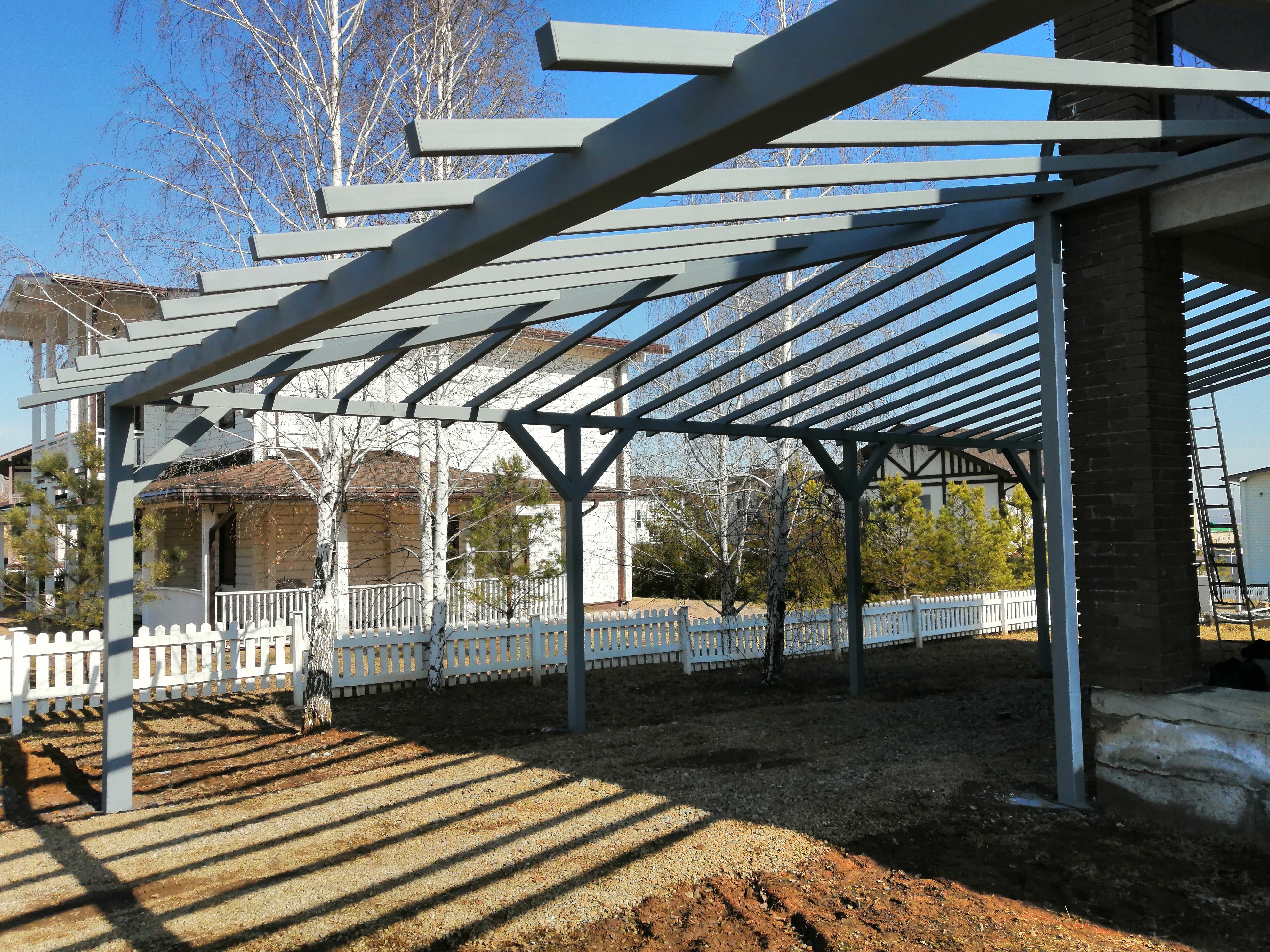 Навес к дому КП "Саммит"