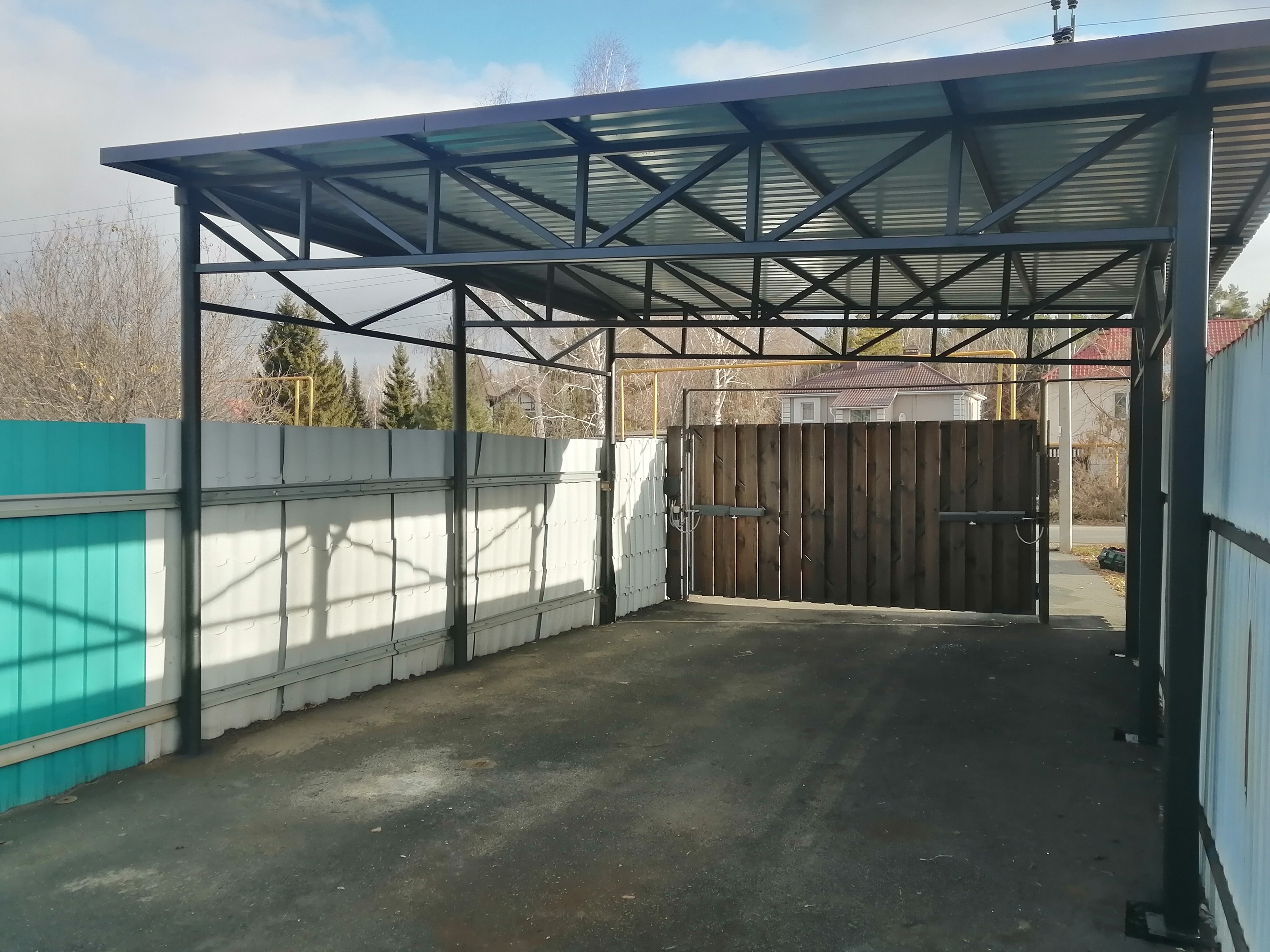 Навес для автомобиля Смолино