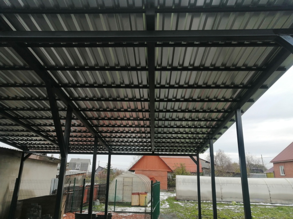 Навес для двух автомобилей 3 Навес для двух автомобилей 3