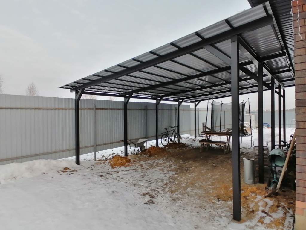 Навес к дому 1 Навес к дому 1