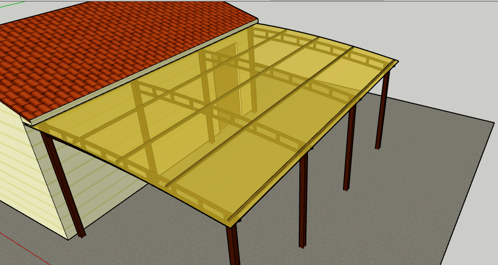 Навес из поликарбоната