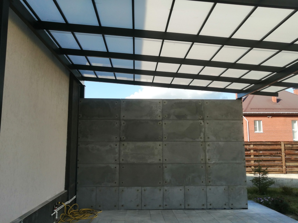 Навес над мангальной зоной 2