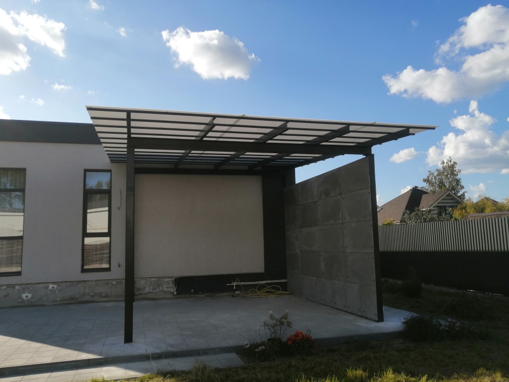 Навес над мангальной зоной 1 Навес над мангальной зоной 1