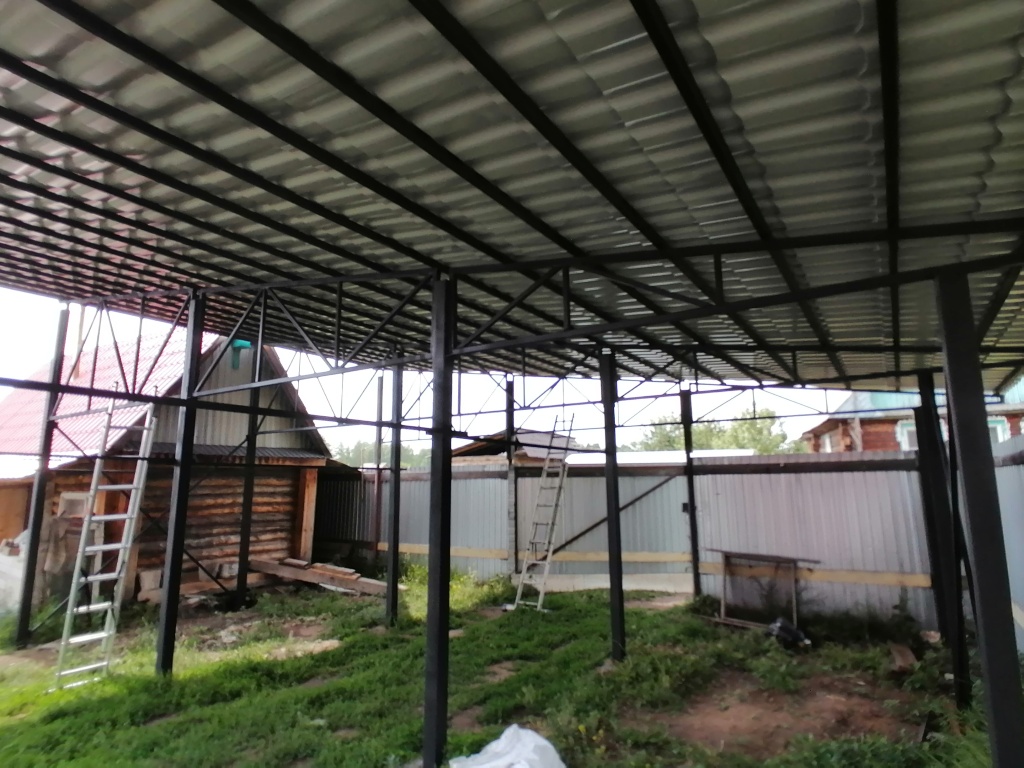 Односкатный навес Односкатный навес